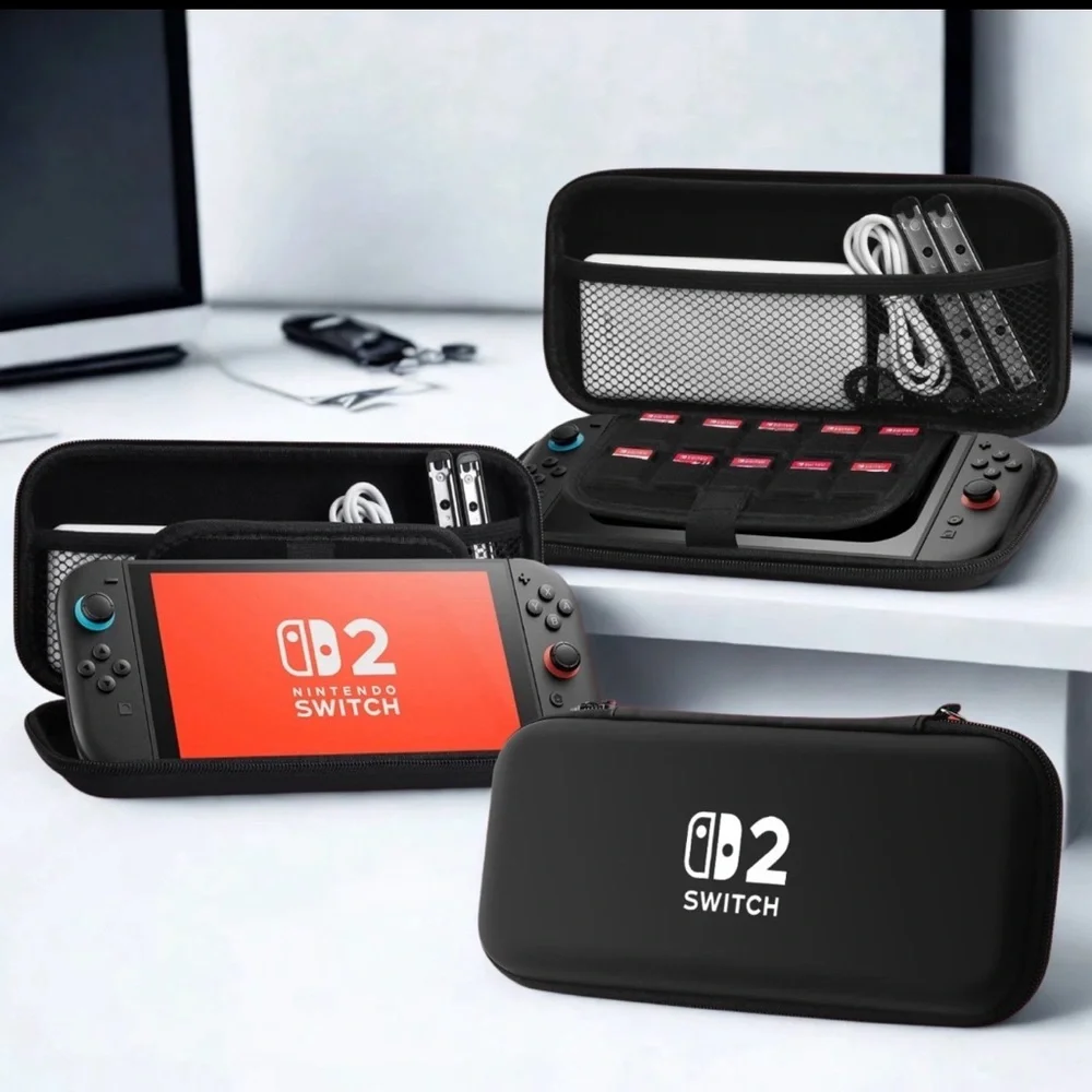 Nintendo Switch 2 Black Carrying and Accessory Case